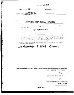NYS Bill and Veto Jackets: 1996, Chapter 522
