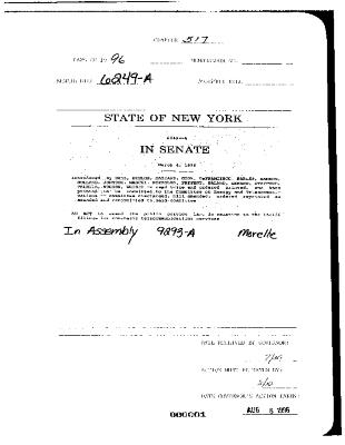 NYS Bill and Veto Jackets: 1996, Chapter 517