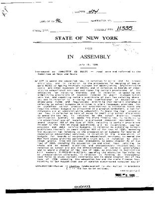 NYS Bill and Veto Jackets: 1996, Chapter 474