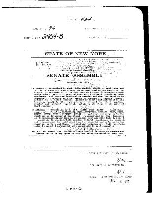 NYS Bill and Veto Jackets: 1996, Chapter 484
