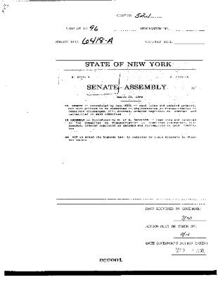 NYS Bill and Veto Jackets: 1996, Chapter 521