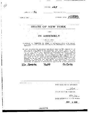 NYS Bill and Veto Jackets: 1996, Chapter 469