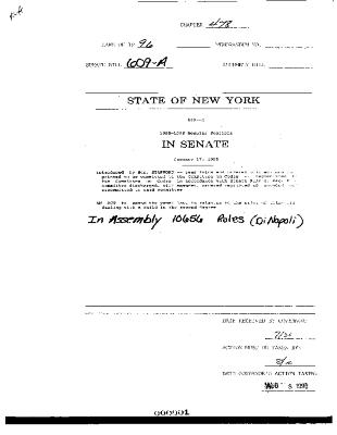 NYS Bill and Veto Jackets: 1996, Chapter 478