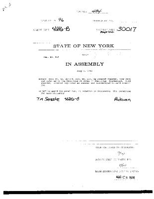NYS Bill and Veto Jackets: 1996, Chapter 494