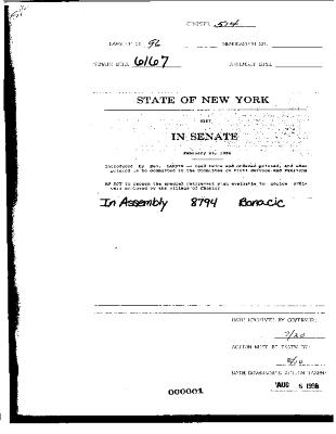 NYS Bill and Veto Jackets: 1996, Chapter 514