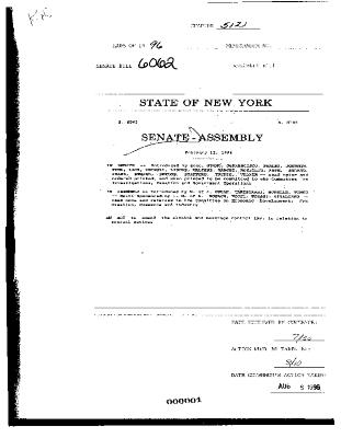 NYS Bill and Veto Jackets: 1996, Chapter 512