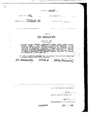 NYS Bill and Veto Jackets: 1996, Chapter 549