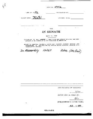 NYS Bill and Veto Jackets: 1996, Chapter 546