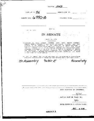 NYS Bill and Veto Jackets: 1996, Chapter 543