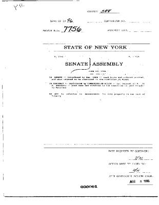 NYS Bill and Veto Jackets: 1996, Chapter 588