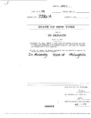 NYS Bill and Veto Jackets: 1996, Chapter 561