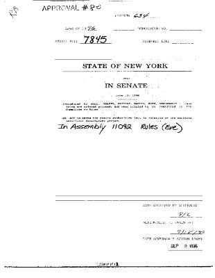 NYS Bill and Veto Jackets: 1996, Chapter 634