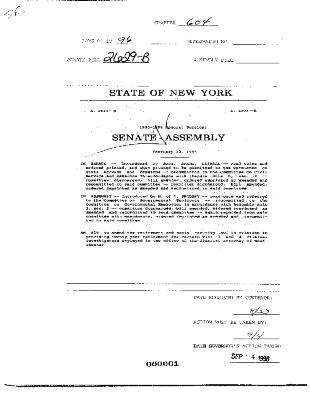NYS Bill and Veto Jackets: 1996, Chapter 604