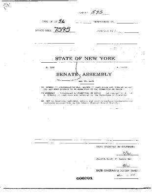 NYS Bill and Veto Jackets: 1996, Chapter 575