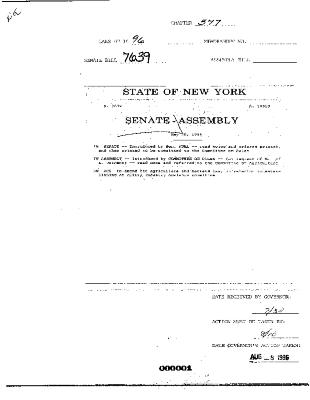 NYS Bill and Veto Jackets: 1996, Chapter 577