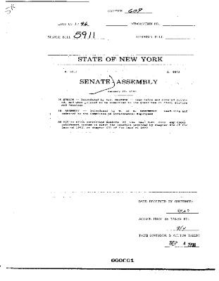 NYS Bill and Veto Jackets: 1996, Chapter 609