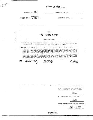 NYS Bill and Veto Jackets: 1996, Chapter 598