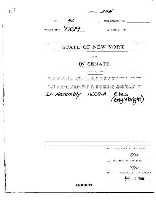 NYS Bill and Veto Jackets: 1996, Chapter 594