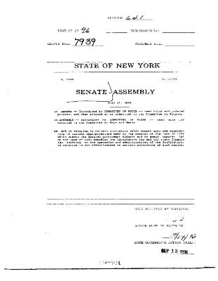 NYS Bill and Veto Jackets: 1996, Chapter 641