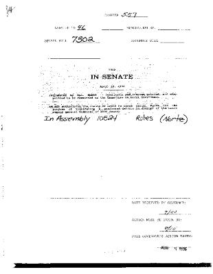NYS Bill and Veto Jackets: 1996, Chapter 557
