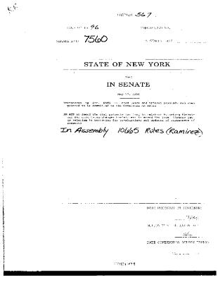 NYS Bill and Veto Jackets: 1996, Chapter 567