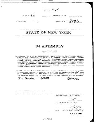 NYS Bill and Veto Jackets: 1996, Chapter 711