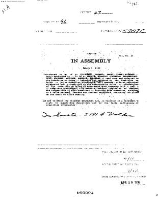NYS Bill and Veto Jackets: 1996, Chapter 67