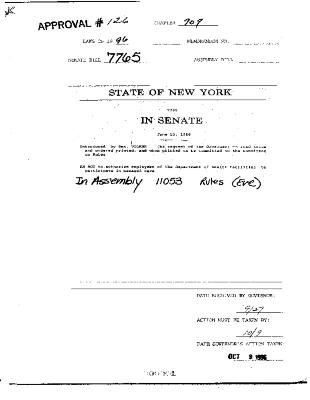 NYS Bill and Veto Jackets: 1996, Chapter 707