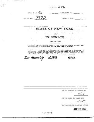 NYS Bill and Veto Jackets: 1996, Chapter 676