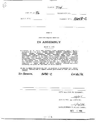 NYS Bill and Veto Jackets: 1996, Chapter 714