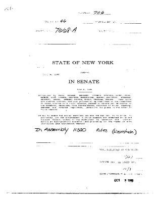 NYS Bill and Veto Jackets: 1996, Chapter 706