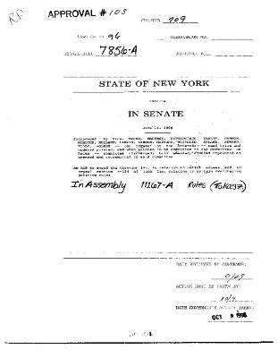 NYS Bill and Veto Jackets: 1996, Chapter 709