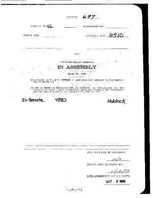 NYS Bill and Veto Jackets: 1996, Chapter 697