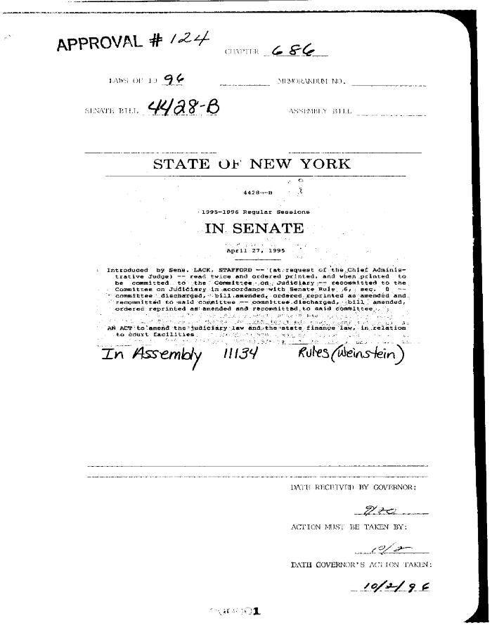 NYS Bill and Veto Jackets: 1996, Chapter 686