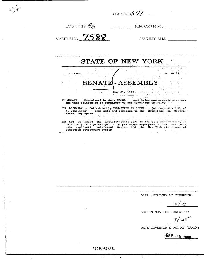 NYS Bill and Veto Jackets: 1996, Chapter 671