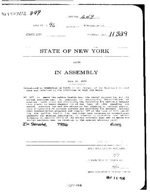 NYS Bill and Veto Jackets: 1996, Chapter 649