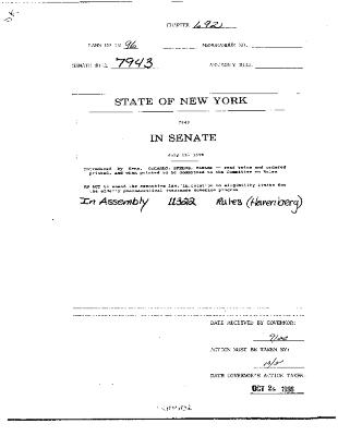 NYS Bill and Veto Jackets: 1996, Chapter 692