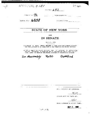 NYS Bill and Veto Jackets: 1996, Chapter 693