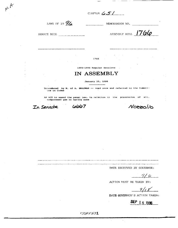NYS Bill and Veto Jackets: 1996, Chapter 651