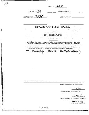NYS Bill and Veto Jackets: 1996, Chapter 667
