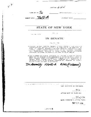 NYS Bill and Veto Jackets: 1996, Chapter 644