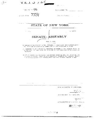 NYS Bill and Veto Jackets: 1996, Veto 65