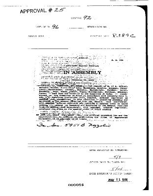 NYS Bill and Veto Jackets: 1996, Chapter 92