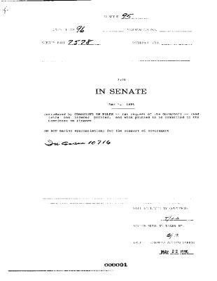 NYS Bill and Veto Jackets: 1996, Chapter 95