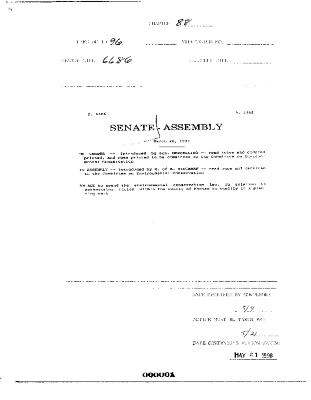 NYS Bill and Veto Jackets: 1996, Chapter 88