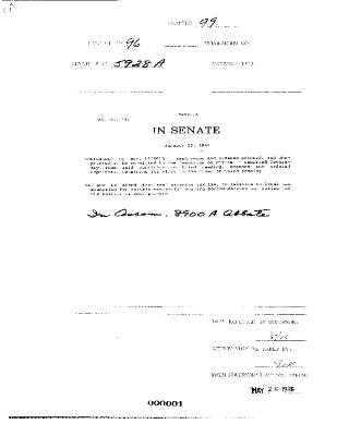 NYS Bill and Veto Jackets: 1996, Chapter 99