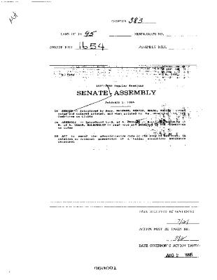 NYS Bill and Veto Jackets: 1995, Chapter 383