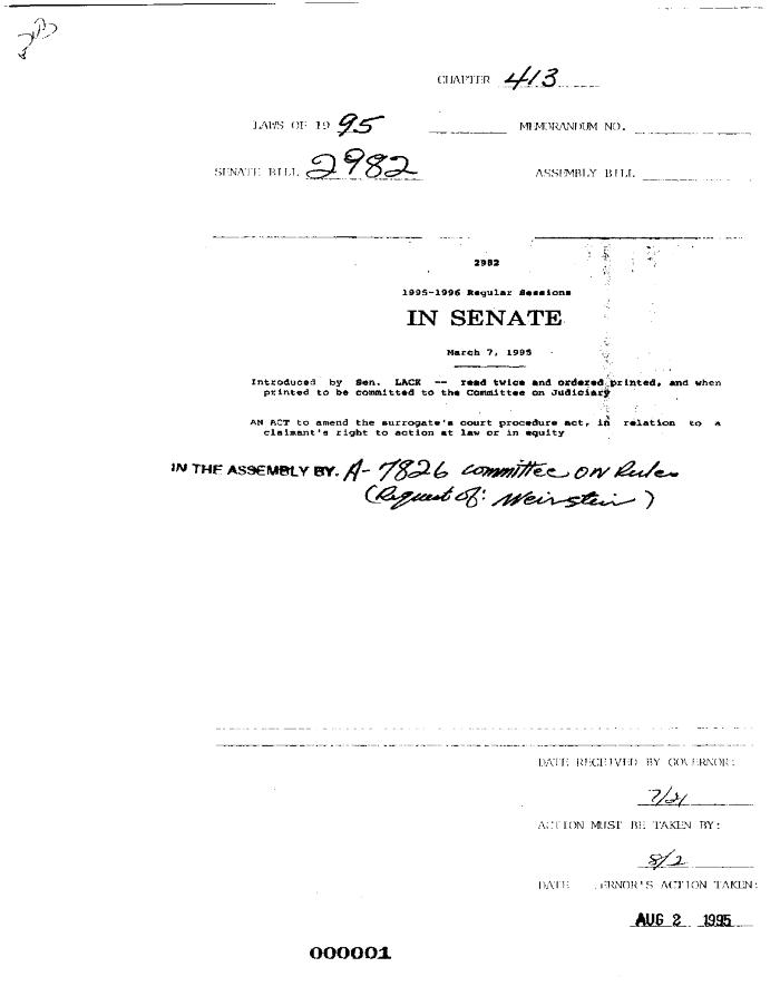 NYS Bill and Veto Jackets: 1995, Chapter 413