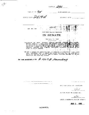 NYS Bill and Veto Jackets: 1995, Chapter 394