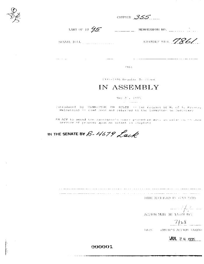 NYS Bill and Veto Jackets: 1995, Chapter 355